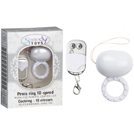 Cockring radiocommandé spoody twenty-two blanc - 10 vitesses