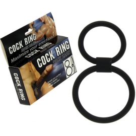 Double cockring noir