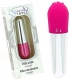 Stimulateur vibrant pleasure pourpre/argent - 10,5 cm