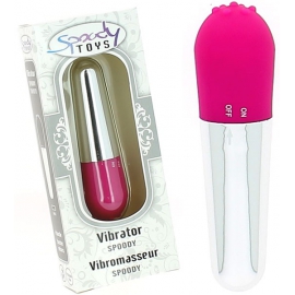 Stimulateur vibrant pleasure pourpre/argent - 10,5 cm