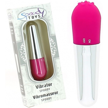 Stimulateur vibrant pleasure pourpre/argent - 10,5 cm