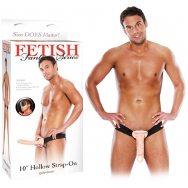 Gode ceinture creux extra long fetish fantasy - 26 cm
