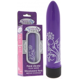Vibromasseur smooth floral spoody fifteen pourpre