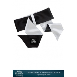 Cravate-menottes luxe satin - "soft limits" - fifty shades of grey