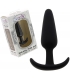 Plug anal en silicone Ancre noir - 8 cm