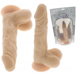 Gode ventouse haut de gamme toucher peau cameron - 19 cm