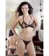 Ensemble culotte ouverte et soutien gorge ouvert noir s-m