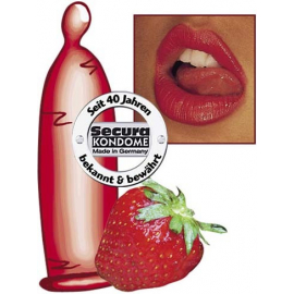 Preservatifs saveur fraise par 50