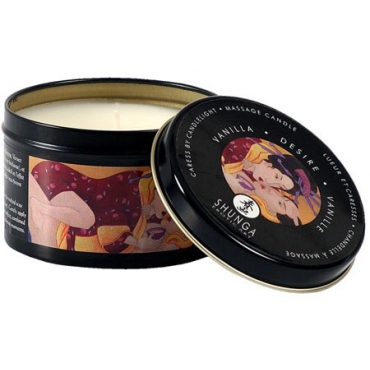 Bougie de massage desire lueur et caresse vanille
