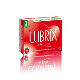 Préservatifs lubrix fraise (x3)