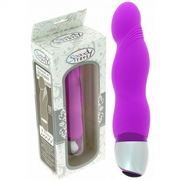 Vibromasseur semi réalistique pourpre en silicone - DISPO 11/2014